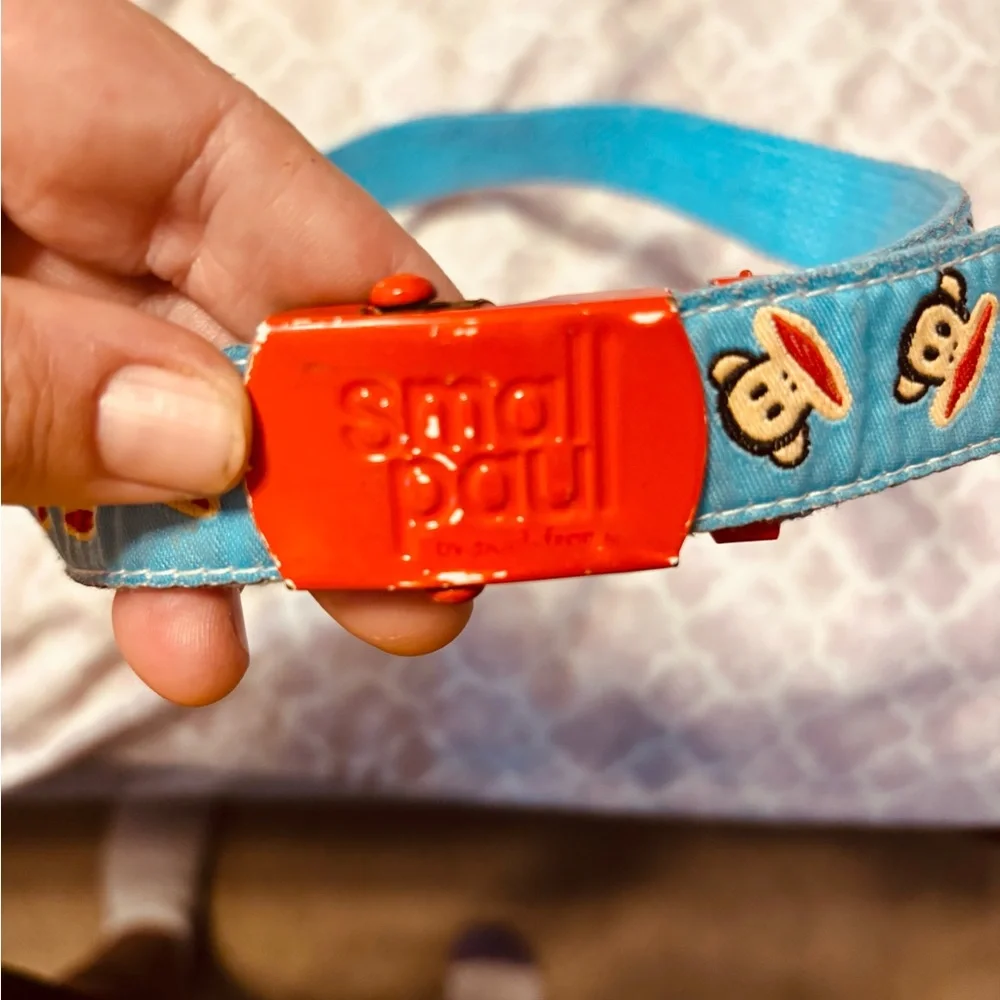 Paul Frank Blue Belt with Gold Accents